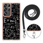 For Samsung Galaxy S25 Ultra 5G Electroplating Dual-side IMD Phone Case with Lanyard(Equation) - 3