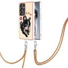 For Samsung Galaxy S25 Ultra 5G Electroplating Dual-side IMD Phone Case with Lanyard(Lucky Dog) - 1