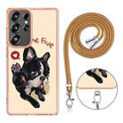 For Samsung Galaxy S25 Ultra 5G Electroplating Dual-side IMD Phone Case with Lanyard(Lucky Dog) - 3