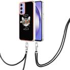 For Samsung Galaxy A16 5G Electroplating Dual-side IMD Phone Case with Lanyard(Natural Growth) - 1