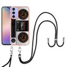 For Samsung Galaxy A16 5G Electroplating Dual-side IMD Phone Case with Lanyard(Retro Radio) - 2