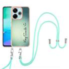 For Redmi 13 4G Electroplating Dual-side IMD Phone Case with Lanyard(Smile) - 2