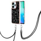 For Redmi 13 4G Electroplating Dual-side IMD Phone Case with Lanyard(Equation) - 1