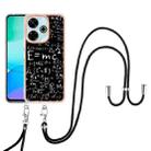 For Redmi 13 4G Electroplating Dual-side IMD Phone Case with Lanyard(Equation) - 2