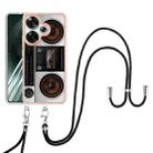 For Xiaomi Poco F6 5G Electroplating Dual-side IMD Phone Case with Lanyard(Retro Radio) - 2