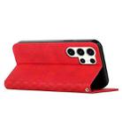 For Samsung Galaxy S25 Ultra 5G Diamond Splicing Skin Feel Magnetic Leather Phone Case(Red) - 3