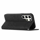 For Samsung Galaxy S25 Ultra 5G Diamond Splicing Skin Feel Magnetic Leather Phone Case(Black) - 3