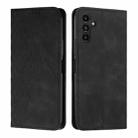 For Samsung Galaxy S25 FE 5G Diamond Splicing Skin Feel Magnetic Leather Phone Case(Black) - 1