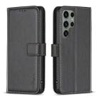For Samsung Galaxy S25 Ultra 5G Magnetic Buckle Leather Phone Case(Black) - 1