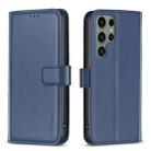 For Samsung Galaxy S25 Ultra 5G Magnetic Buckle Leather Phone Case(Blue) - 1