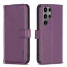 For Samsung Galaxy S25 Ultra 5G Magnetic Buckle Leather Phone Case(Dark Purple) - 1