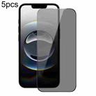 For iPhone 16e 5pcs DUX DUCIS 0.33mm 9H High Aluminum Anti-spy HD Tempered Glass Film - 1