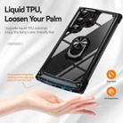 For Samsung Galaxy S25 Ultra 5G TPU + PC Lens Protection Phone Case with Ring Holder(Black) - 2
