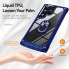 For Samsung Galaxy S25 Ultra 5G TPU + PC Lens Protection Phone Case with Ring Holder(Blue) - 2