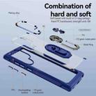 For Samsung Galaxy S25 Ultra 5G TPU + PC Lens Protection Phone Case with Ring Holder(Blue) - 3
