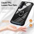 For Samsung Galaxy S25+ 5G TPU + PC Lens Protection Phone Case with Ring Holder(Black) - 2