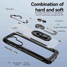 For Samsung Galaxy S25+ 5G TPU + PC Lens Protection Phone Case with Ring Holder(Black) - 3