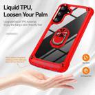 For Samsung Galaxy S25 5G TPU + PC Lens Protection Phone Case with Ring Holder(Red) - 2