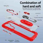For Samsung Galaxy S25 5G TPU + PC Lens Protection Phone Case with Ring Holder(Red) - 3