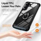 For Samsung Galaxy S24 FE 5G TPU + PC Lens Protection Phone Case with Ring Holder(Black) - 2