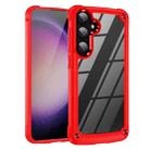 For Samsung Galaxy S24 FE 5G TPU + PC Lens Protection Phone Case(Red) - 1
