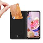 For LG K51S DUX DUCIS Skin Pro Series Horizontal Flip PU + TPU Leather Case, with Holder & Card Slots(Black) - 3