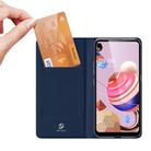 For LG K51S DUX DUCIS Skin Pro Series Horizontal Flip PU + TPU Leather Case, with Holder & Card Slots(Blue) - 3