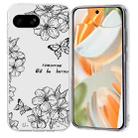 For Google Pixel 7a Colorful Painting Pattern TPU Phone Case(Butterfly Flower) - 1