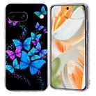 For Google Pixel 8a Colorful Painting Pattern TPU Phone Case(Color Butterflies) - 1