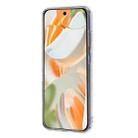 For Google Pixel 9 Colorful Painting Pattern TPU Phone Case(Flowers On Grey) - 3