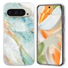 For Google Pixel 9 Pro XL Colorful Painting Pattern TPU Phone Case(Marble) - 1