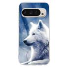 For Google Pixel 9 Pro XL Colorful Painting Pattern TPU Phone Case(White Wolf) - 2