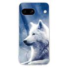 For Google Pixel 9a Colorful Painting Pattern TPU Phone Case(White Wolf) - 2