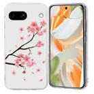 For Google Pixel 9a Colorful Painting Pattern TPU Phone Case(Plum Blossom) - 1