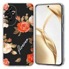 For Honor 200 Colorful Painting Pattern TPU Phone Case(Flowers On Black) - 1