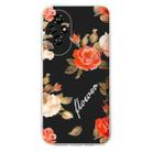 For Honor 200 Pro Colorful Painting Pattern TPU Phone Case(Flowers On Black) - 2