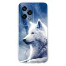 For Honor 200 Lite Global Colorful Painting Pattern TPU Phone Case(White Wolf) - 2