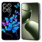 For Xiaomi 14T Colorful Painting Pattern TPU Phone Case(Color Butterflies) - 1