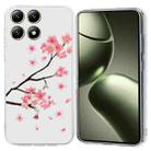 For Xiaomi 14T Colorful Painting Pattern TPU Phone Case(Plum Blossom) - 1