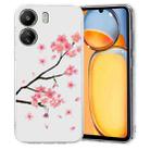 For Redmi 13C 4G Colorful Painting Pattern TPU Phone Case(Plum Blossom) - 1