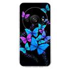 For Redmi A3 Colorful Painting Pattern TPU Phone Case(Color Butterflies) - 2