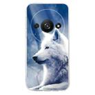 For Redmi A3 Colorful Painting Pattern TPU Phone Case(White Wolf) - 2