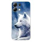 For Redmi Note 13 4G Colorful Painting Pattern TPU Phone Case(White Wolf) - 2