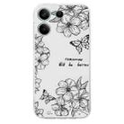 For Redmi Note 13 5G Colorful Painting Pattern TPU Phone Case(Butterfly Flower) - 2