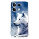 For Redmi Note 13 5G Colorful Painting Pattern TPU Phone Case(White Wolf) - 2