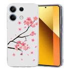 For Redmi Note 13 5G Colorful Painting Pattern TPU Phone Case(Plum Blossom) - 1