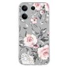 For Redmi Note 13 Pro 4G Colorful Painting Pattern TPU Phone Case(Flowers On Grey) - 2