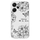 For Redmi Note 13 Pro+ 5G Colorful Painting Pattern TPU Phone Case(Butterfly Flower) - 2