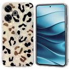 For Redmi Note 14 5G Colorful Painting Pattern TPU Phone Case(Leopard) - 1