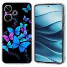 For Redmi Note 14 5G Colorful Painting Pattern TPU Phone Case(Color Butterflies) - 1